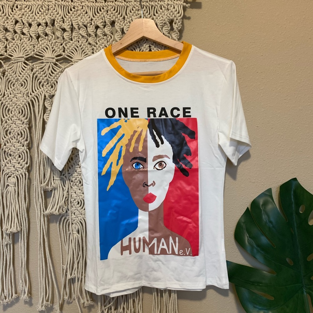 “One Race” graphic tee - one size